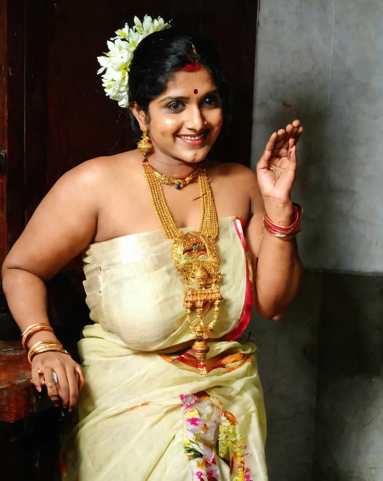 Sexy busty nude huge boobs of kerala thamburatti