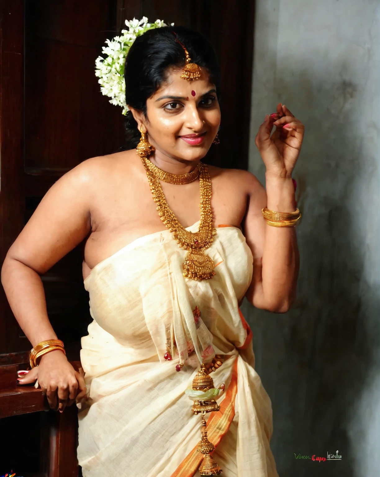 Sexy busty nude huge boobs of kerala thamburatti