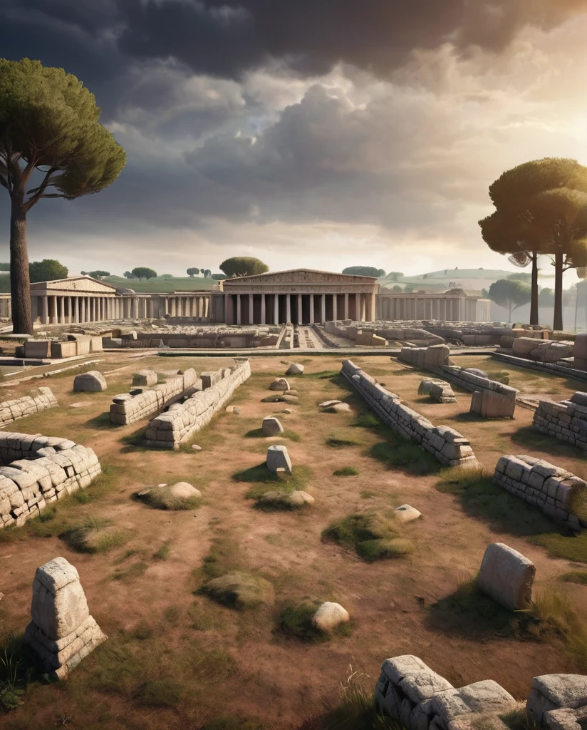 Roman battlefield landscape
