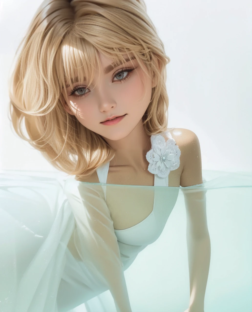 3位Very漂亮的瑞典16 歲漂亮的女孩、 white blond hair、 （（ Sexy and gorgeous transparent underwear and panties））、(Colorful transparent underwear and panties) 、Very、 shiny skin、 white skinned、 a smile、 beautiful bangs、 long and straight、 3位絲般美麗的white blond hair女郎、 shiny hair、 Extra long super straight hair、 Eyeliner、 a small face、 Extra large firm breasts、 crystal clear ocean blue eyes、 shining with beautiful light、 Earrings, pendants, headwear and bracelets hanging from the ears、beautiful and smart girl、 Playing in the water at the outdoor beach and taking a full body photo of two people、 Looking to the future
