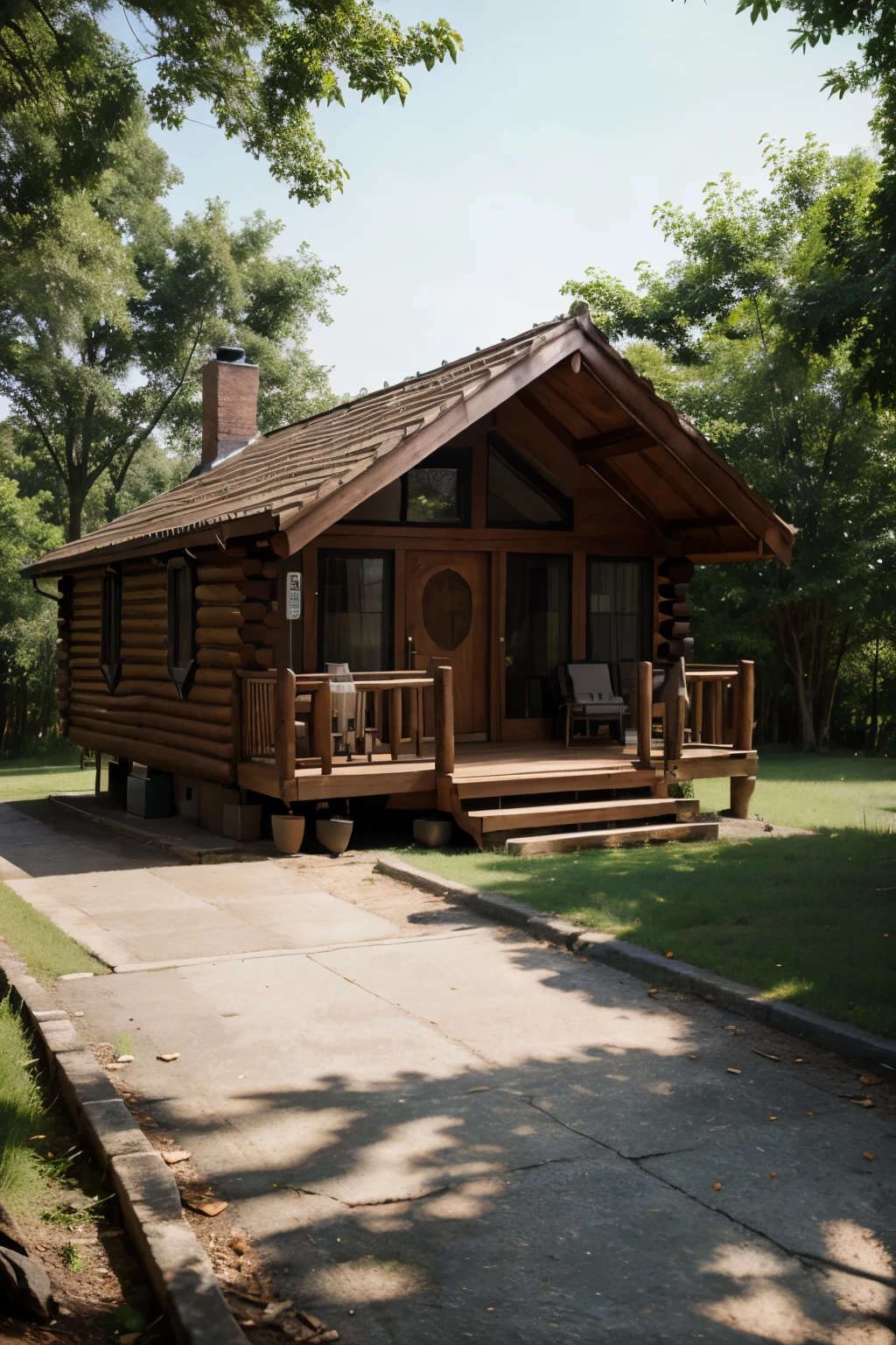 Cabins, green areas, ecological
