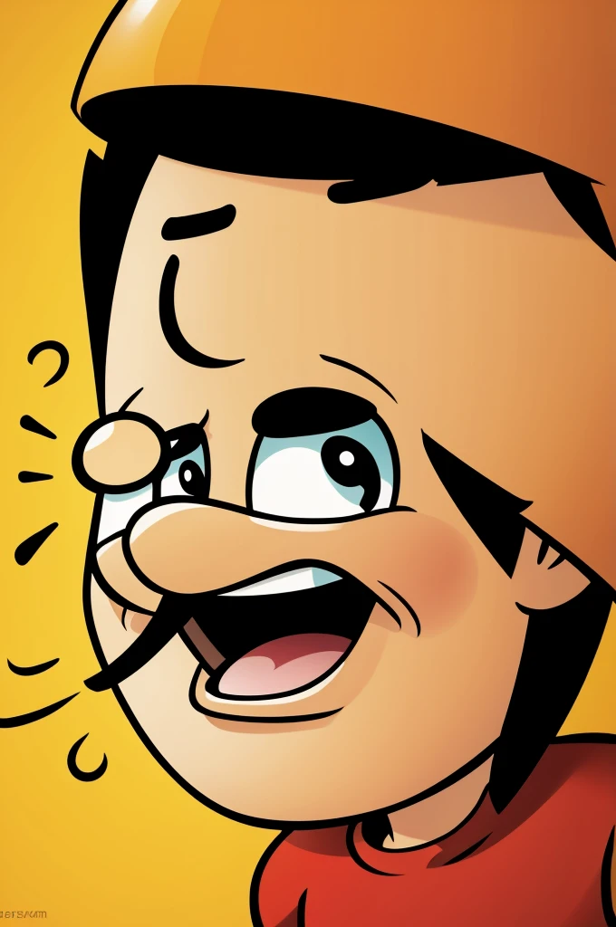 Surprise cartoon as an emotion of intensely
