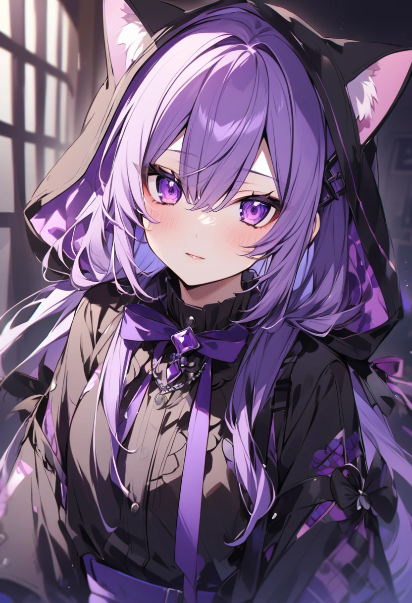 Keito。Purple Eyes。Purple Hair。