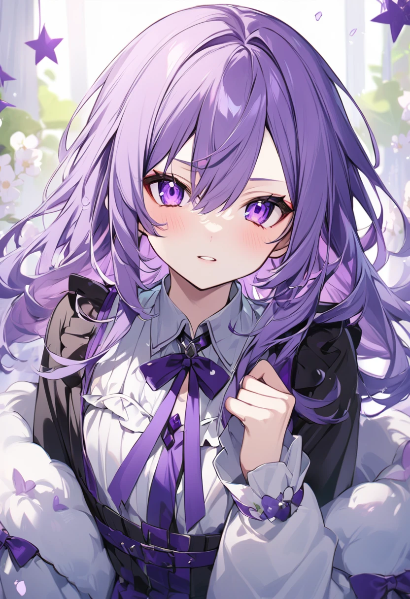 Keito。Purple Eyes。Purple Hair。