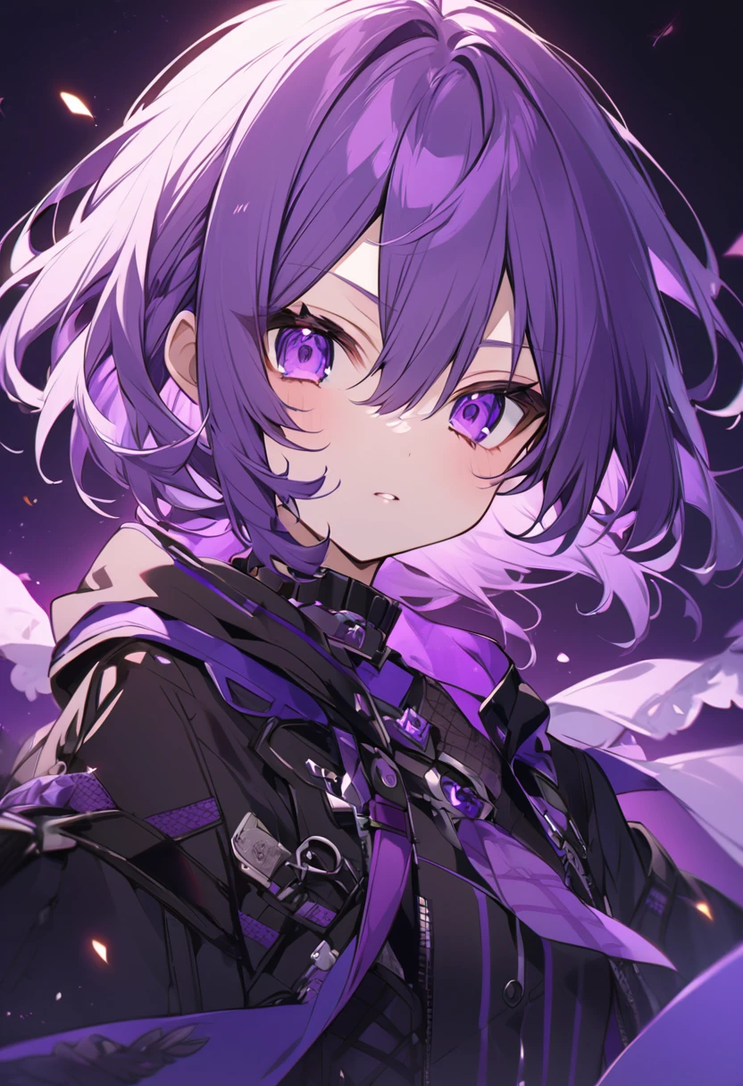 Keito。Purple Eyes。Purple Hair。