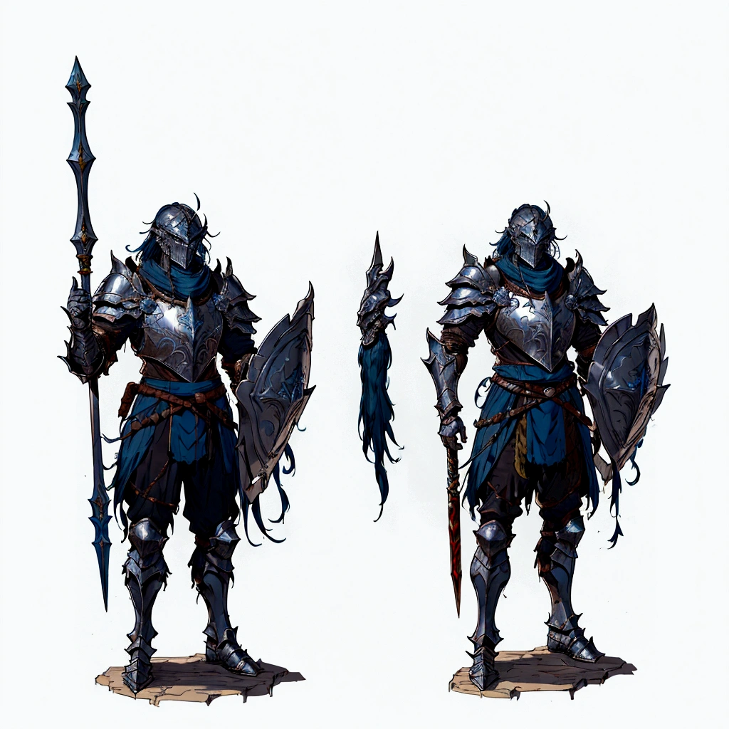 a close up of two different poses of a man in armor, medieval concept art, concept art of a warrior, expert high detail concept art, rpg concept art character, rpg character concept art, 8 k character concept art, 8k character concept art, detailed full body concept art, full body character concept art, single character concept art, heroic fantasy character concept