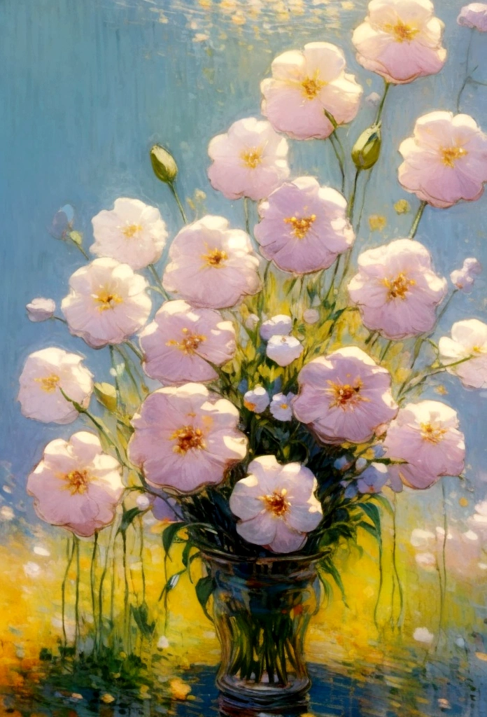 masterpiece,Highest quality, Little rabbit,Cute and beautiful, null,Flower Field,delicate, Very complicated,Glowing Flower, Highest quality, High resolution,