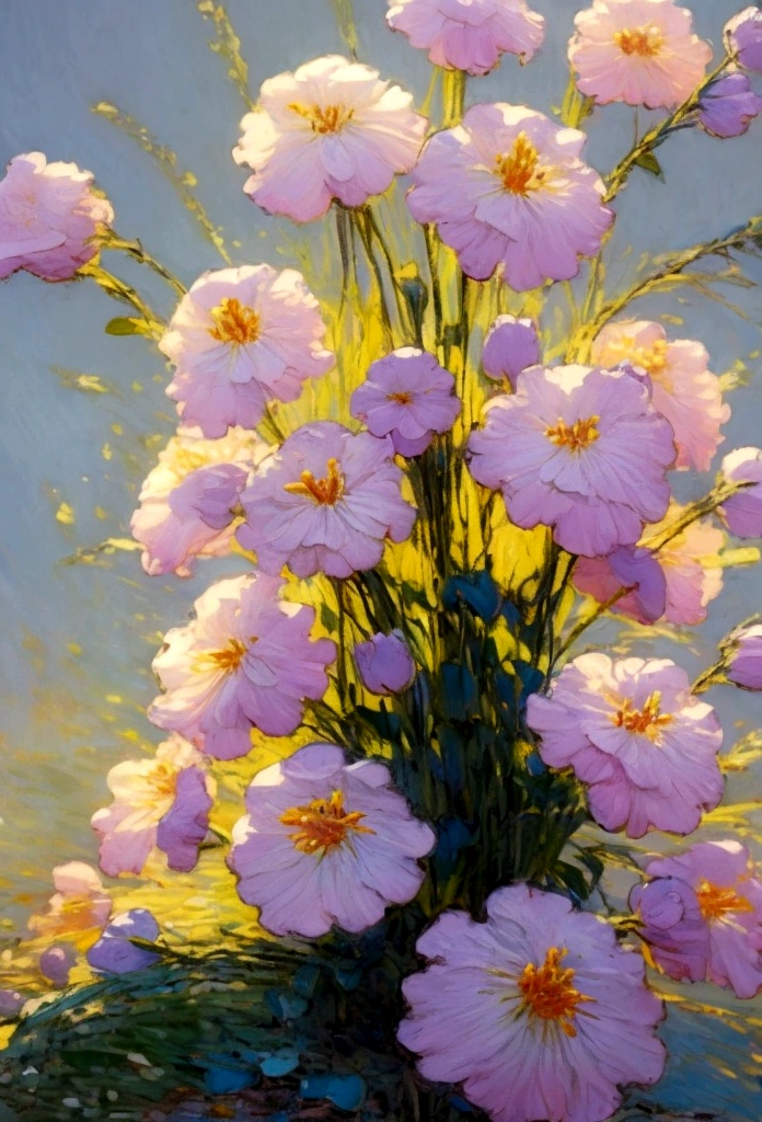 masterpiece,Highest quality, Little rabbit,Cute and beautiful, null,Flower Field,delicate, Very complicated,Glowing Flower, Highest quality, High resolution,