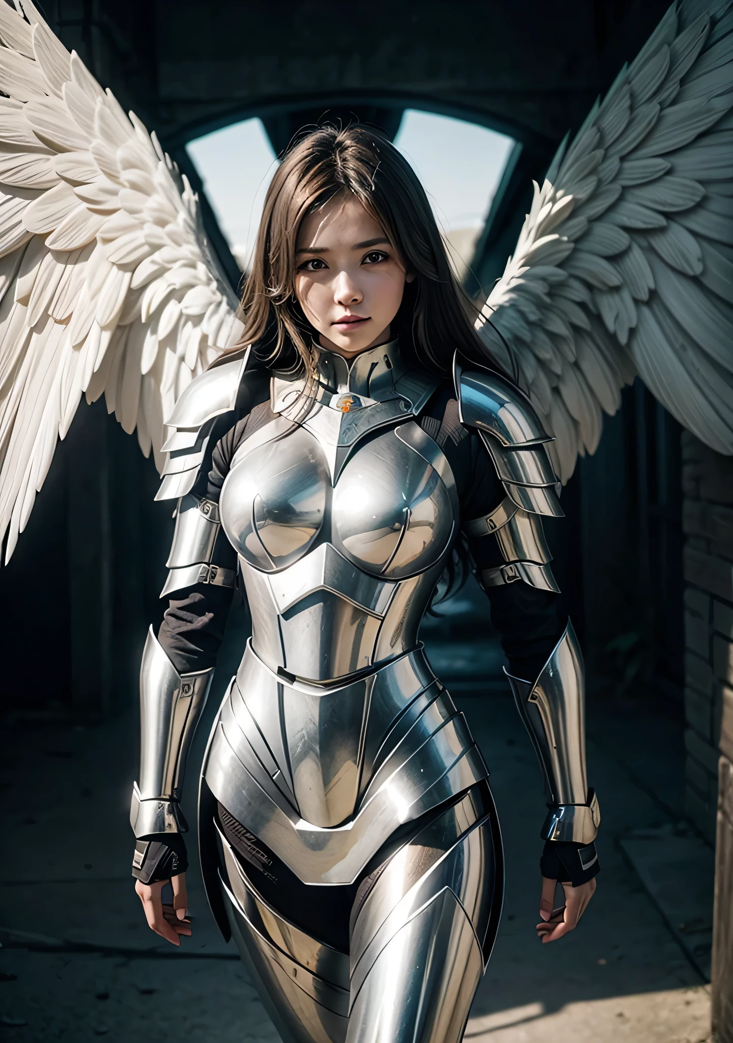 angel woman with armor of light