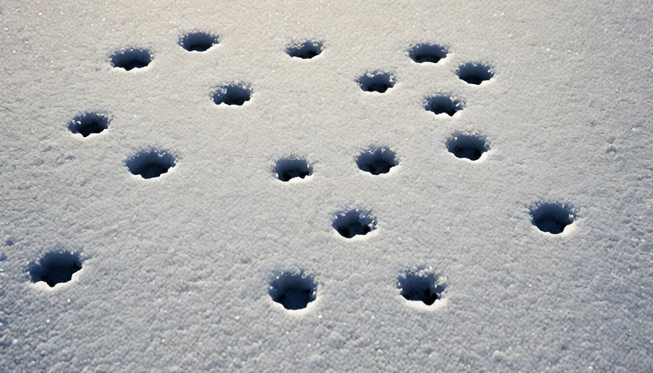 Cute dog footprints