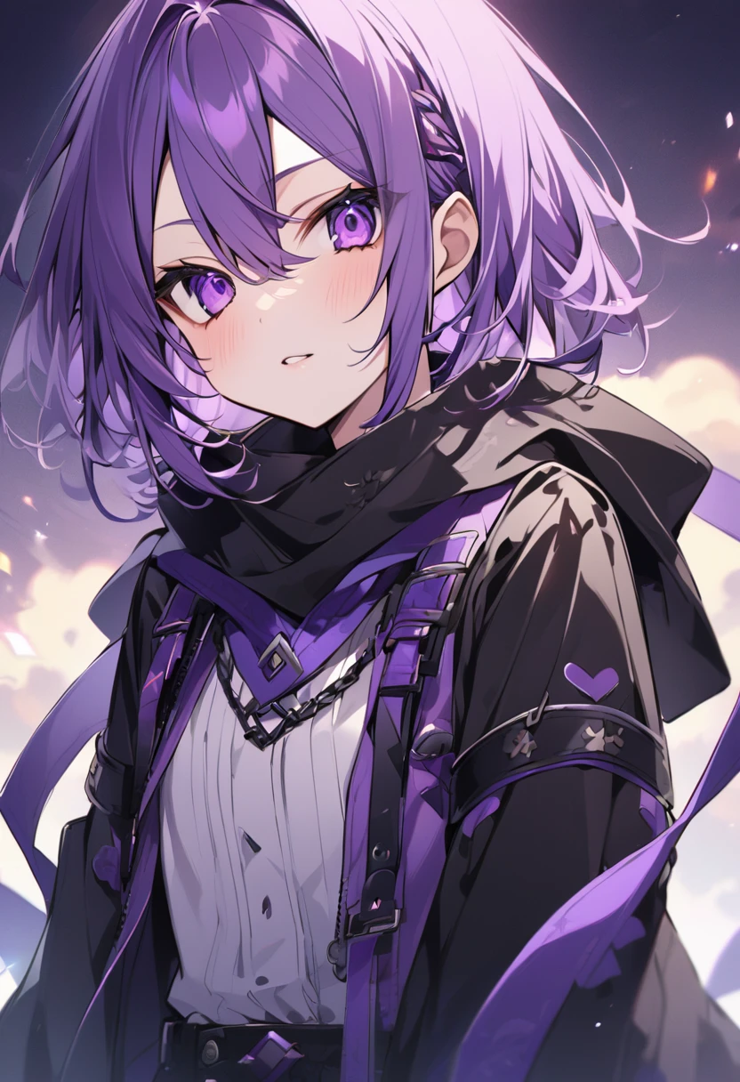 Keito。Purple Eyes。Purple Hair。