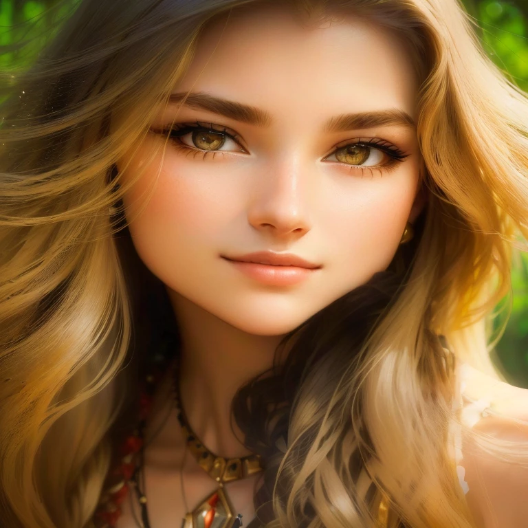 arafed woman with long hair and a necklace posing for a picture, beautiful young face, beautiful young girl, attractive beautiful face, beautiful perfect face, young beautiful face, beautiful young woman, close-up perfect face, beautiful delicate face, beautiful face and flawless skin, beautiful blonde girl, gorgeous attractive face, extremely beautiful face, beautiful female face, beautiful fine face features