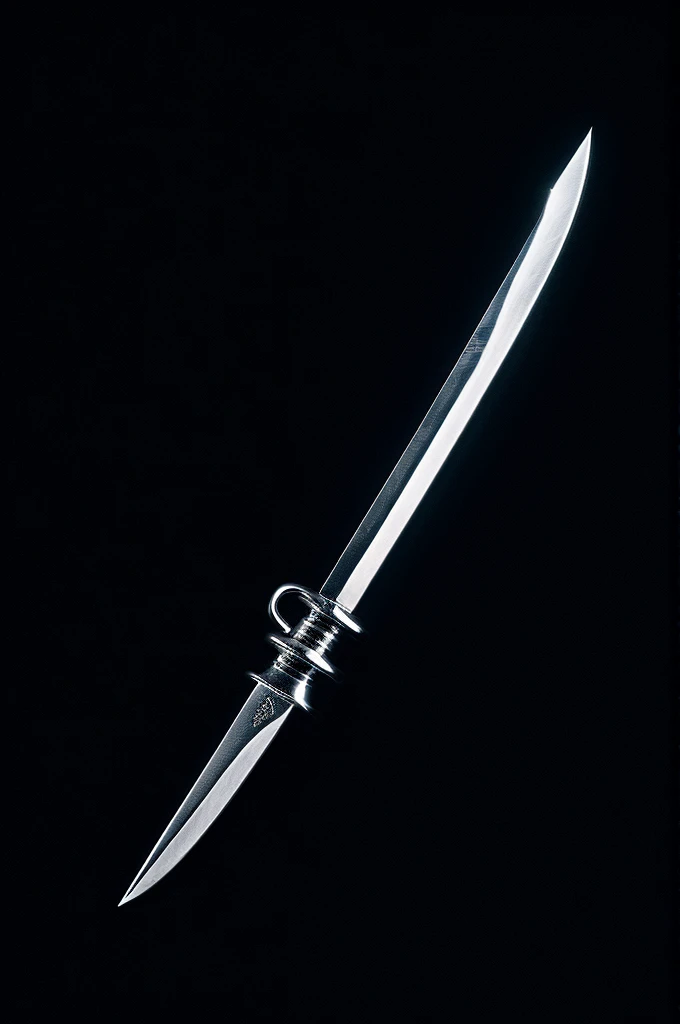 Stabbed knife in dark background