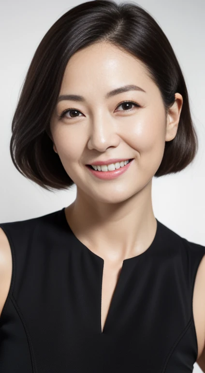 Masterpiece,Best quality, (maam. clerk:1), ((Portrait:1.3)), Cross arms, Smile,Triangle underwear,Long legs,skin hyper-detail,Clear pores,Long-range shots,Cocked buttocks,black lence stockings,Beautiful young Japanese woman over 40 years old, Perfect face, Fantastic look, (Detailed facial features), Clean and nice face