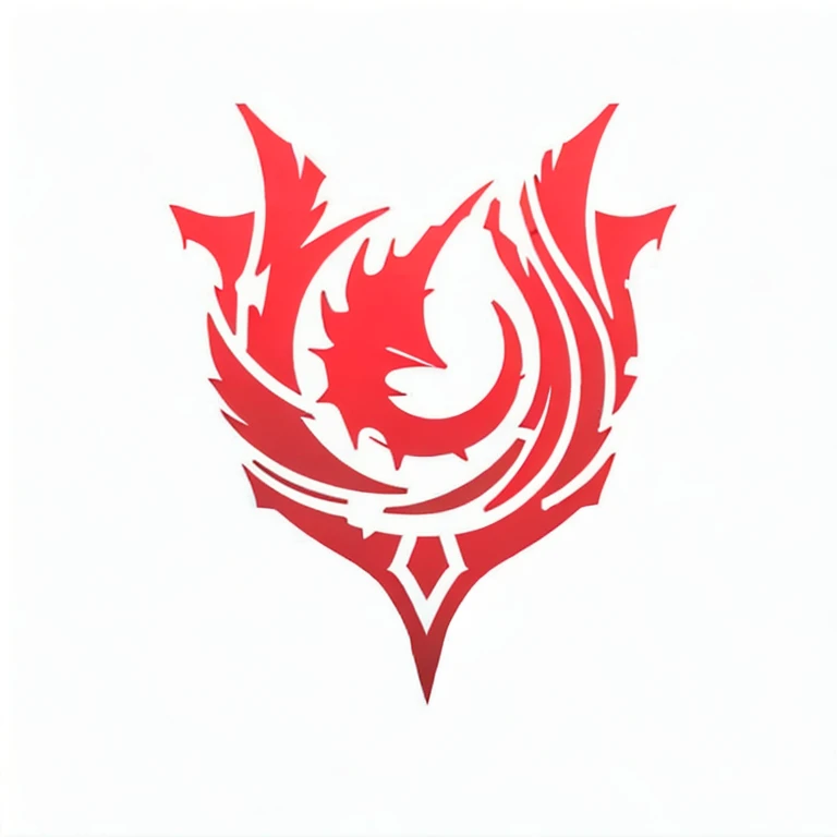a logo using a drop design, too simple for a blood faction in an RPG world, blood emblem, only red color, mighty, unshakable, lusty, chic, posh, high qualiy, rounded, com fundo branco