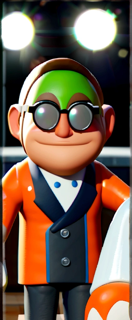 Cartoon character of a man in black glasses and red shirt and dolma, an animated character, stylized character, animation style rendering, 3d stylized, Arnold Maya rendering, Stylized 3D rendering, toon render screenshot, 3d character, 3d character, Stylized 3D rendering, 3D character rendering, cartoon character, Personagem de close up, Dressed as a chef, (Pixar-style) (master part:1.2) (bokeh) (best qualityer) (skin detailed) (detailed texture) (8K) (Argilla) (cinematic lighting) (sharp focus,Sit down and lift your upper body