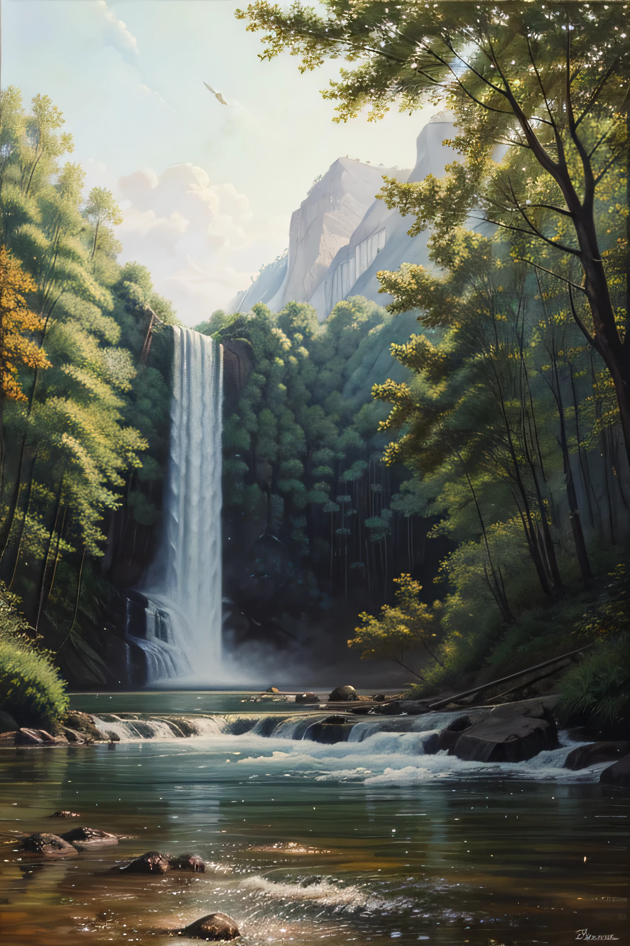 Nature paintings full of emotion and sadness