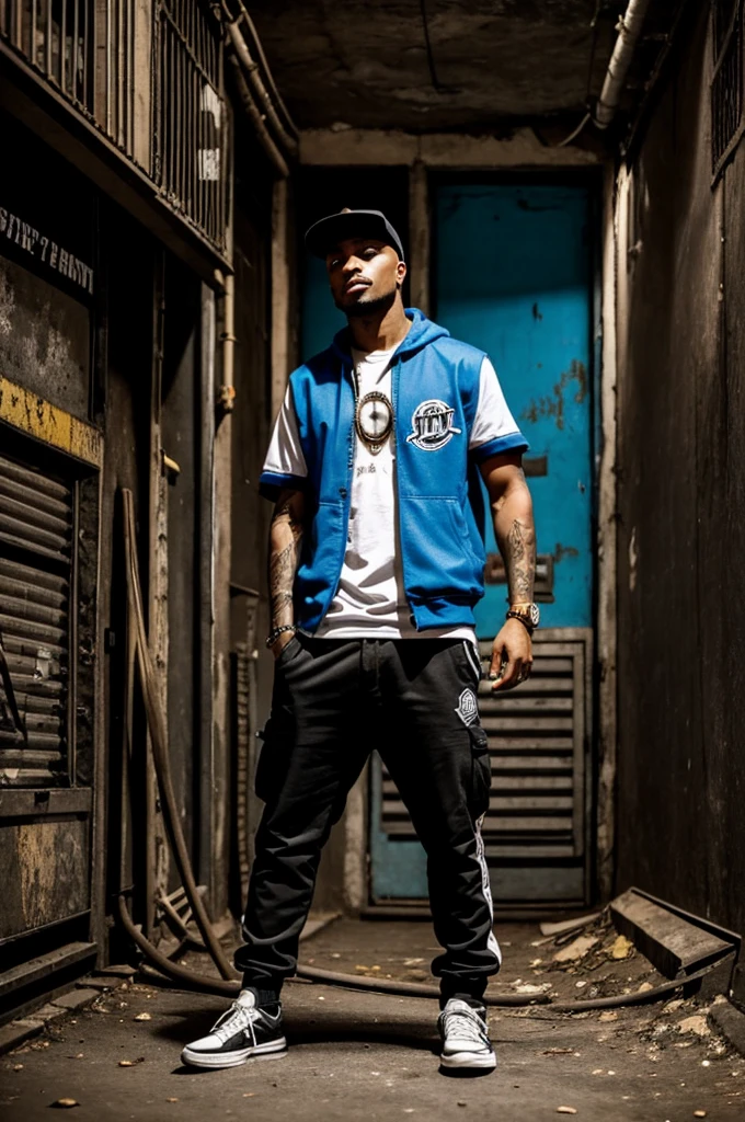 Crea una imagen aluciba al hip hop underground