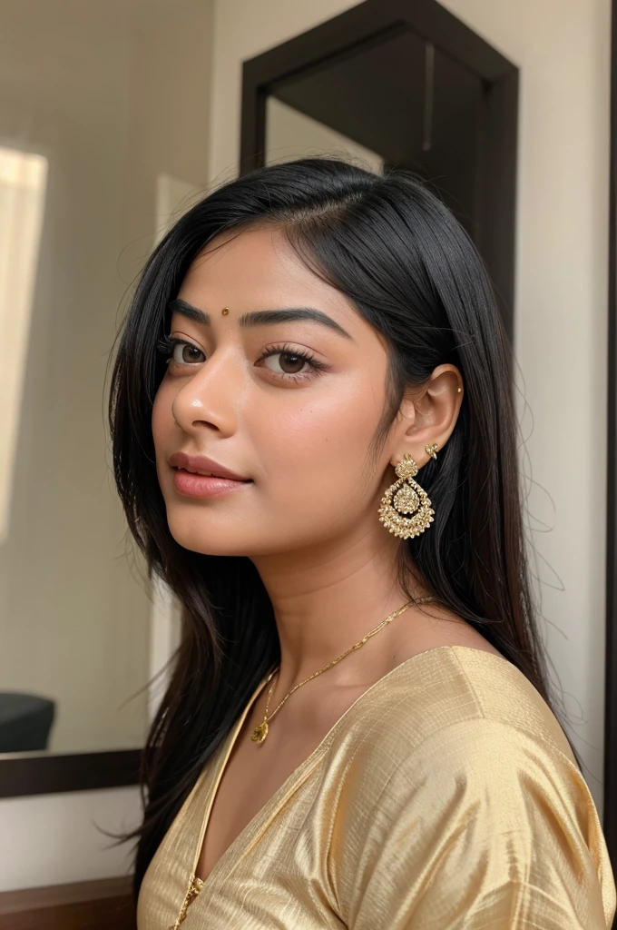 Rashmika Mandanna Wear Earrings