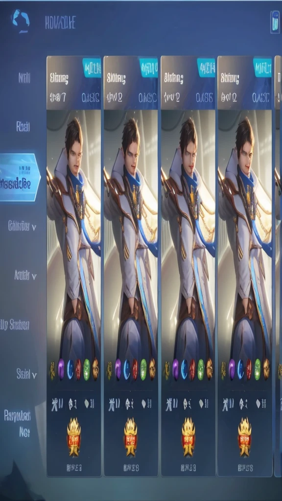 (absurdres, highres, ultra detailed, HDR), masterpiece, best quality, Android Game Character , short hair, handsome boy, anime eyes, Mobile Legends Hero, detailed scebe, detailed character