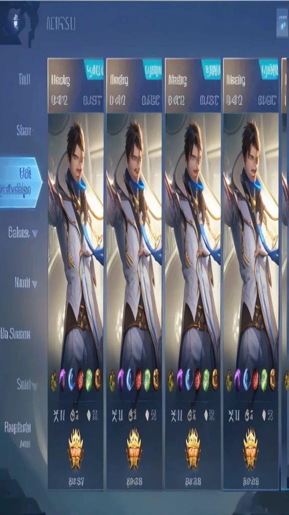 (absurdres, highres, ultra detailed, HDR), masterpiece, best quality, Android Game Character , short hair, handsome boy, anime eyes, Mobile Legends Hero, detailed scebe, detailed character