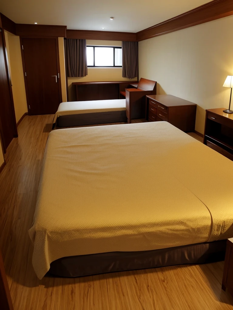A room in a love hotel、background, indoor, One big bed,