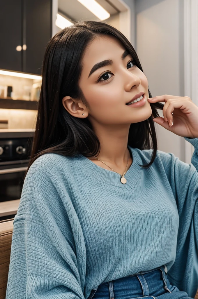 Create for me a realistic image of an influencer