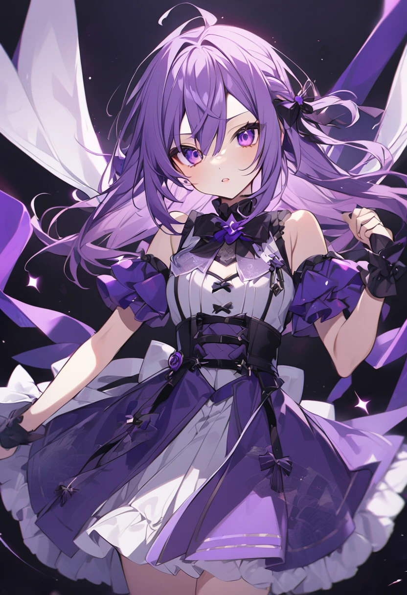 Keito。Purple Eyes。Purple Hair。