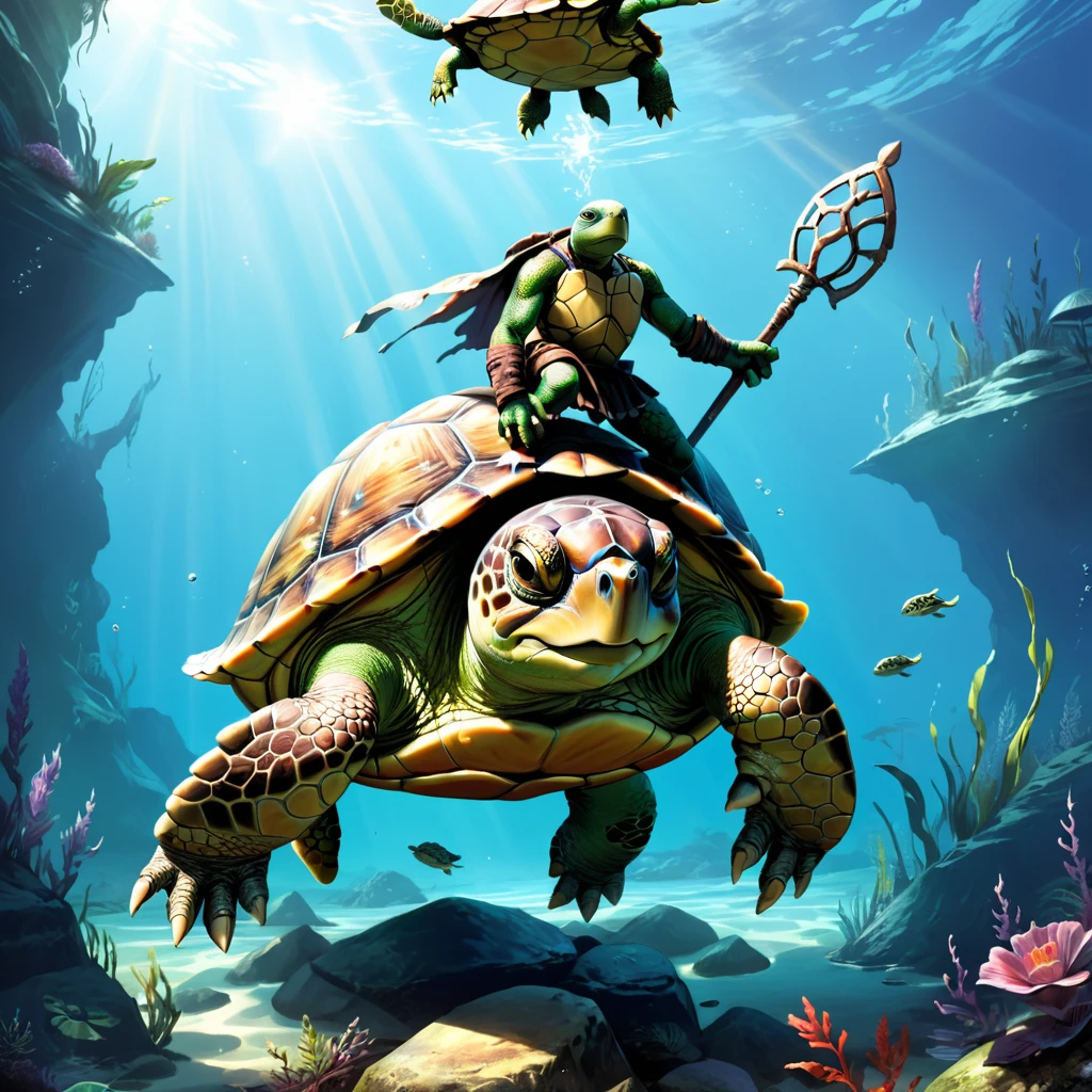 The fifth turtle, Fantastic fantasy art style