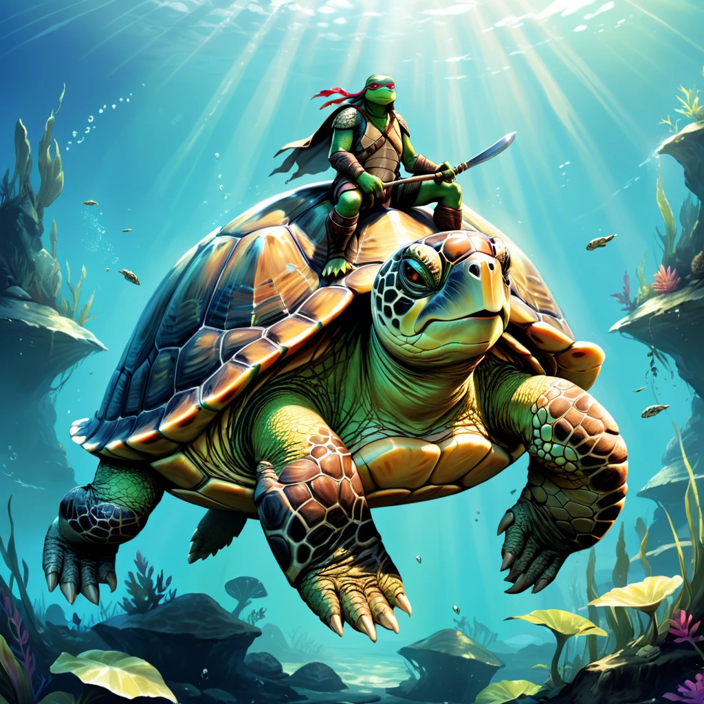 The fifth turtle, Fantastic fantasy art style