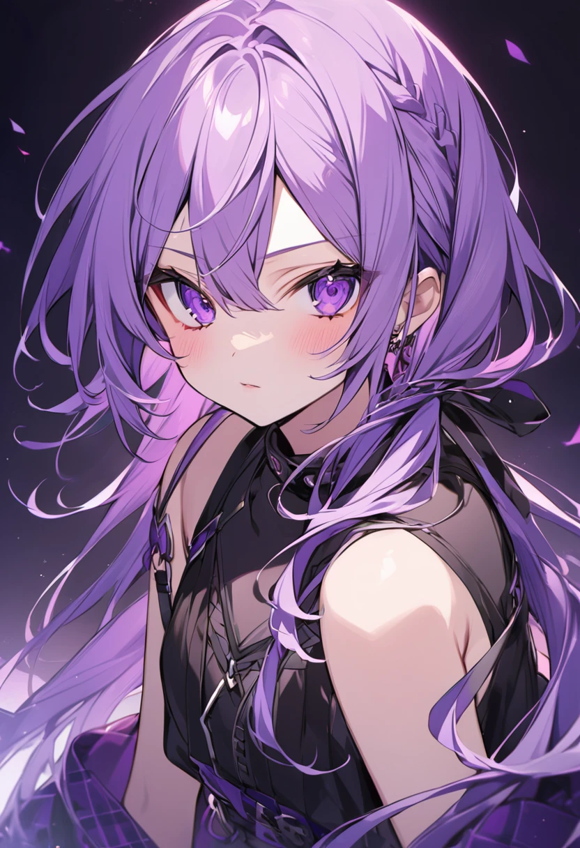 Keito。Purple Eyes。Purple Hair。