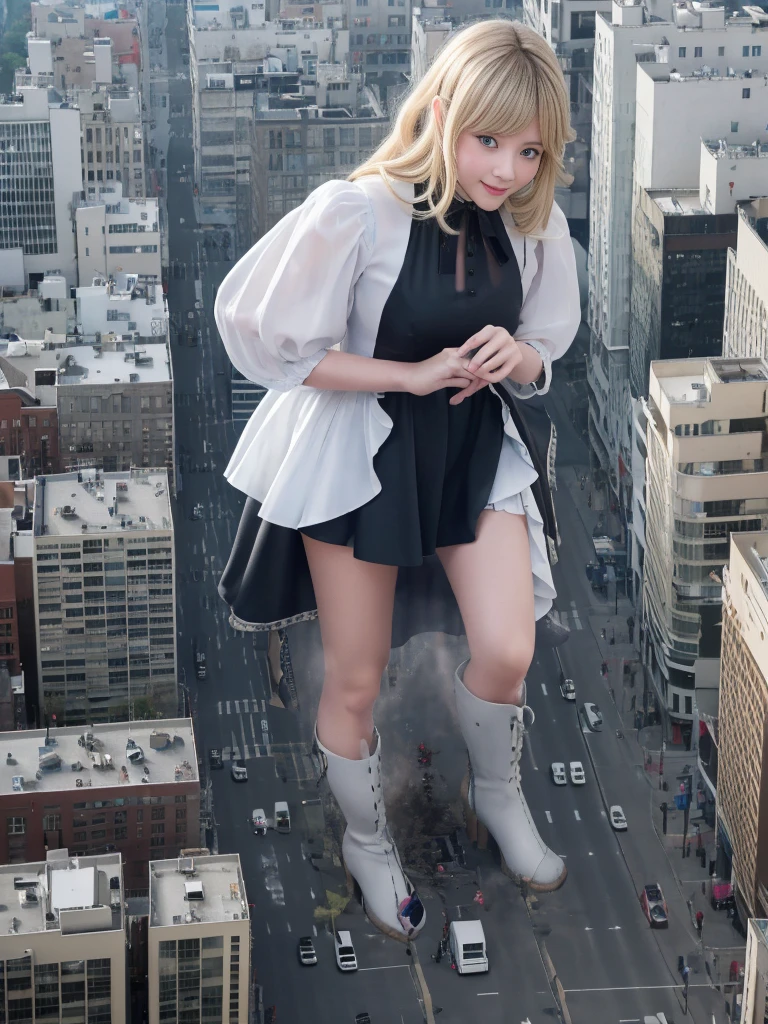 Highest quality, masterpiece, Ultra-high resolution, (photoRealistic), RAW Photos,One girl, skinny,alone, Realistic, View your viewers, Bokeh Background, Outdoor, cloud,  Blonde hair braided in twin tails, jewelry, Cowboy Shot, Sundress, feet off the ground,suspension,