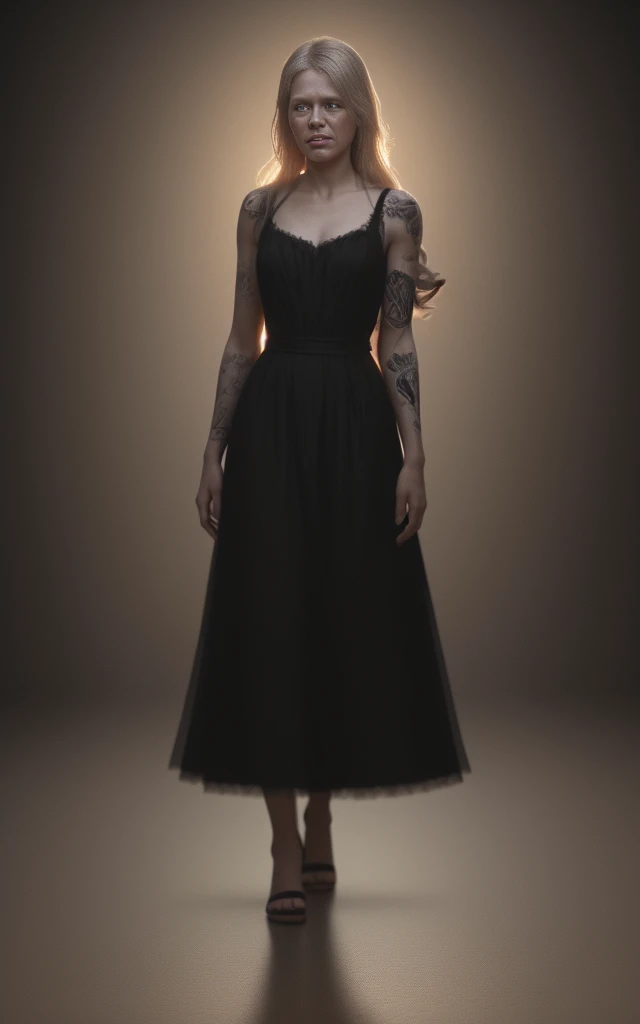 (YES SFW), (editorial full body photograph of a (500 years old woman:1.3)), (highly detailed face:1.4) (sad:1.2) (crying:1.3), naked feet, (background inside dark, moody, private study:1.3), dark background, by lee jeffries, nikon d850, film stock photography, 4 kodak portra 400 ,camera f1.6 lens, rich colors, hyper realistic, lifelike texture, dramatic lighting, cinestill 800, messy hair, serious, (tattooes on face and body:].4), pale skin, cute sexy, naked, medium breasts, natural skin pores, veiled dressed, mistery. [8K, Best Quality, Masterpiece, Ultra High Resolution, (highly detailed CG unity 8k wallpaper), (best illustration), (best shadows), isometric 3D, octane rendering, ray tracing, highly detailed, (wide panoramic view: 1.1), (Best quality, 4K, 8 k, A high resolution, masterpiece:1.2), absurdity, masterpiece, ultra detailed, (realistic, photorealistic, photorealistic:1.37), hairs, complex parts, HDR, (complex parts:1.12), (hyper detailed, hyper realistic, Soft lighting, spicy:1.2), beautiful figure, Magnificent Anatomy, (complex part, Hyper detailed:1.15). Blurred foreground., (backlit), realistic, masterpiece, high quality, brightness, chromatic aberration, by Jeremy Lipking, 8k uhd, smoke, shadows, contrast, clear sky, looking_at_viewer, (warm hue, warm tone), high details, natural skin pores]. (solo, full body)