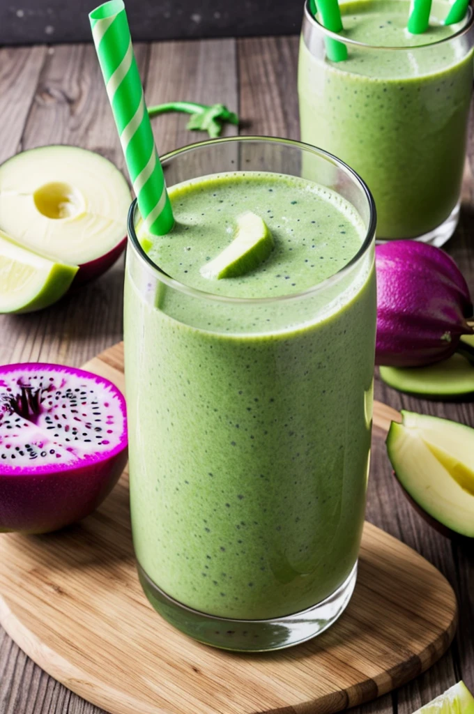 make unique and atttactive dragon fruit with cuvumber smoothie