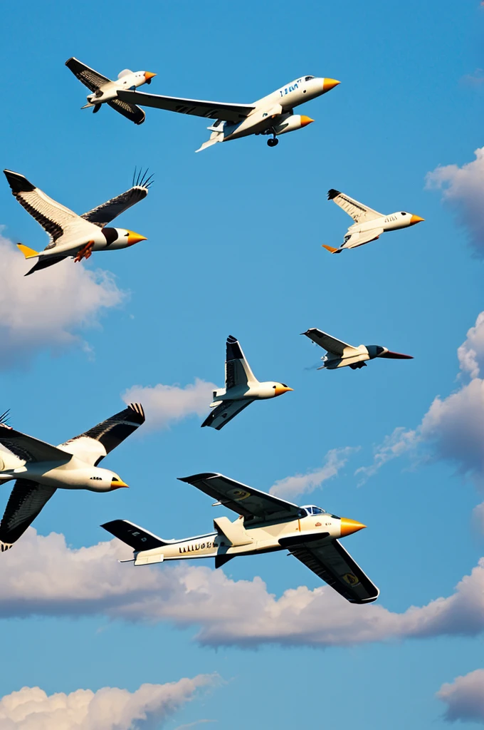 Combine birds and airplanes