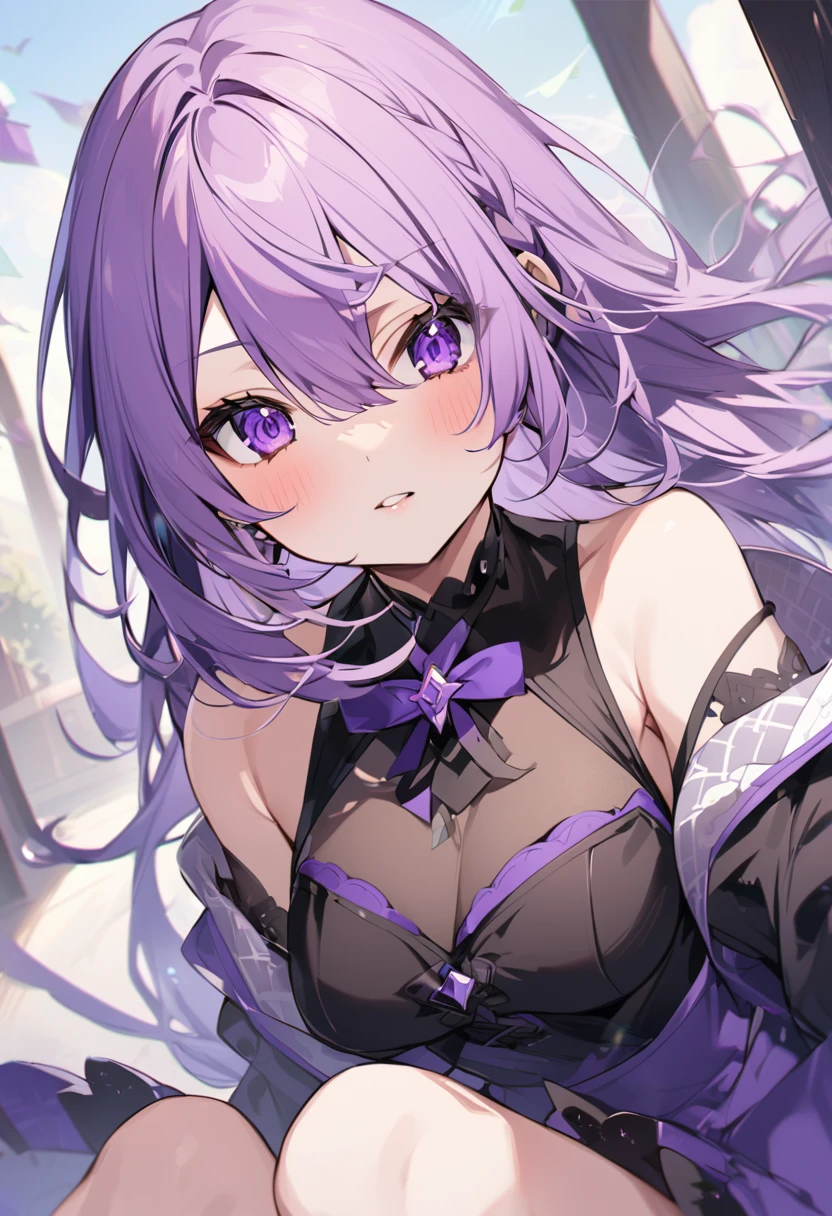 Keito。Purple Eyes。Purple Hair。High 。female