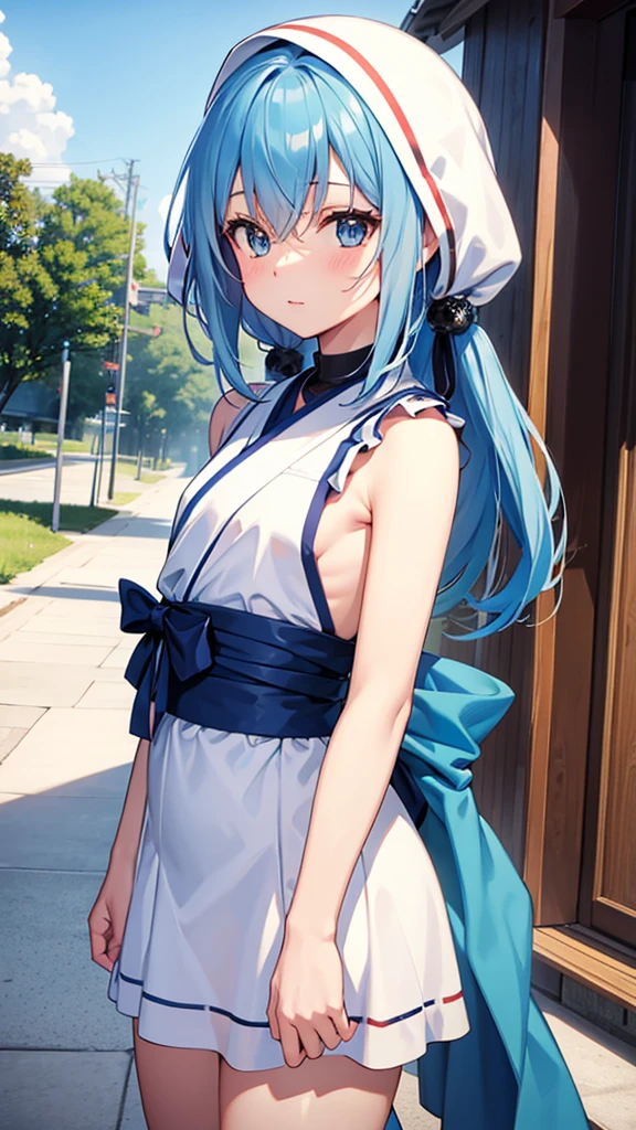 Azuma_fubuki,skyblue hair,big_breasts