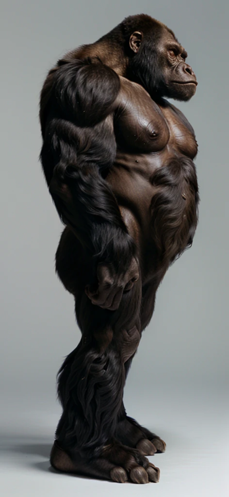 Muscular and hairy legs of a man