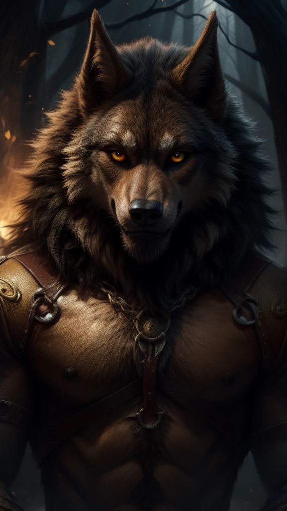 Golden-eyed werewolf 