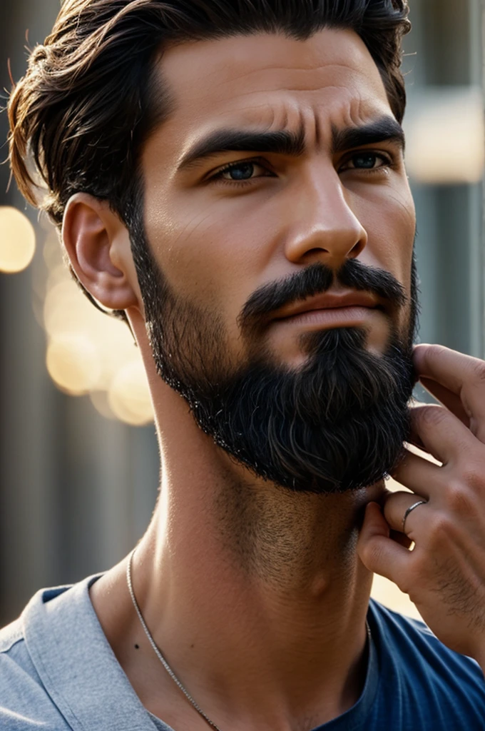 Create a real man profile photo