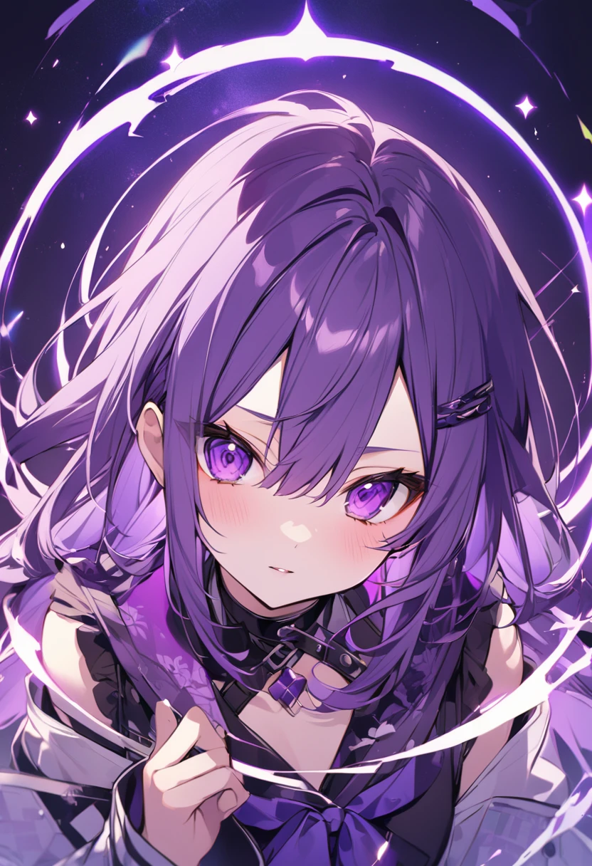 Keito。Purple Eyes。Purple Hair。