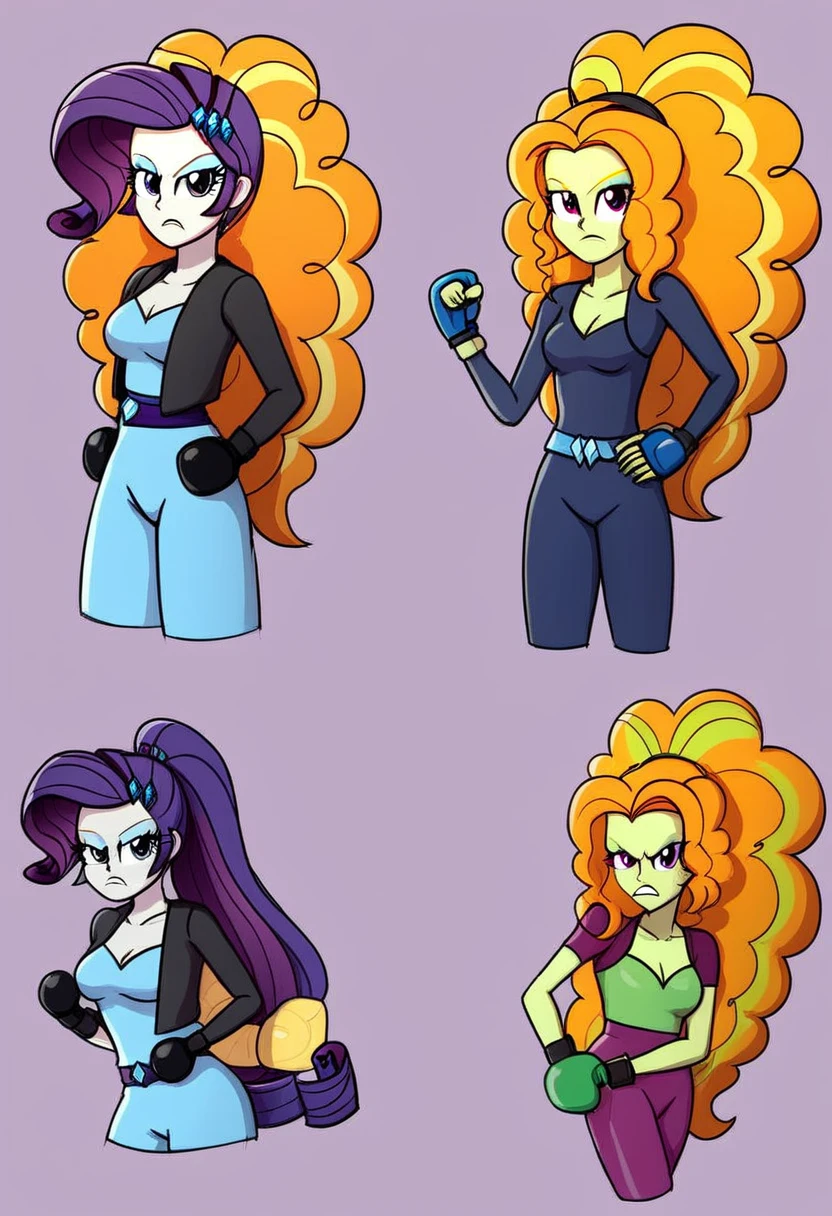 Eqg Adagio bodystocking boxing angry  rarity 