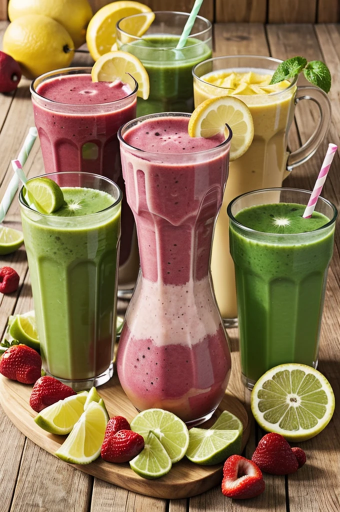 Promotion advertising for healthy smoothies with the name bati nutrifusion 