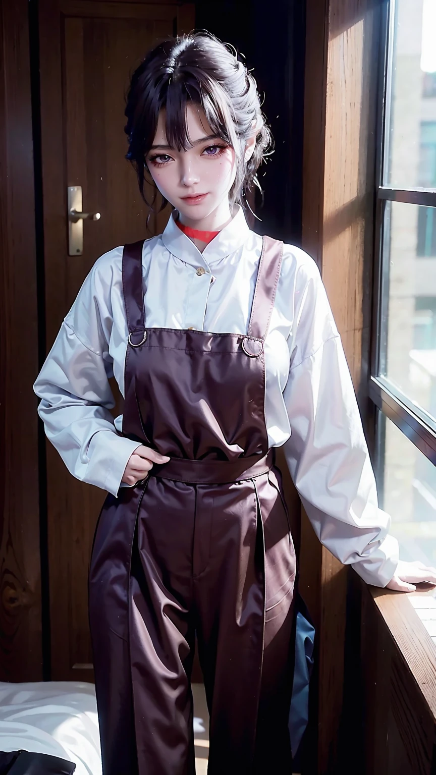((high quality)), ((masterpiece)), 8K, 一个女孩Cross-legged坐在床上，Dressed in suspender pajamas，It&#39;s all about perspective，All capture，barefoot，Long legs，Wet，The body is full of water droplets，Flowers and rain，Dressed in tulle，Cross-legged，Keep your legs together，Flip hair