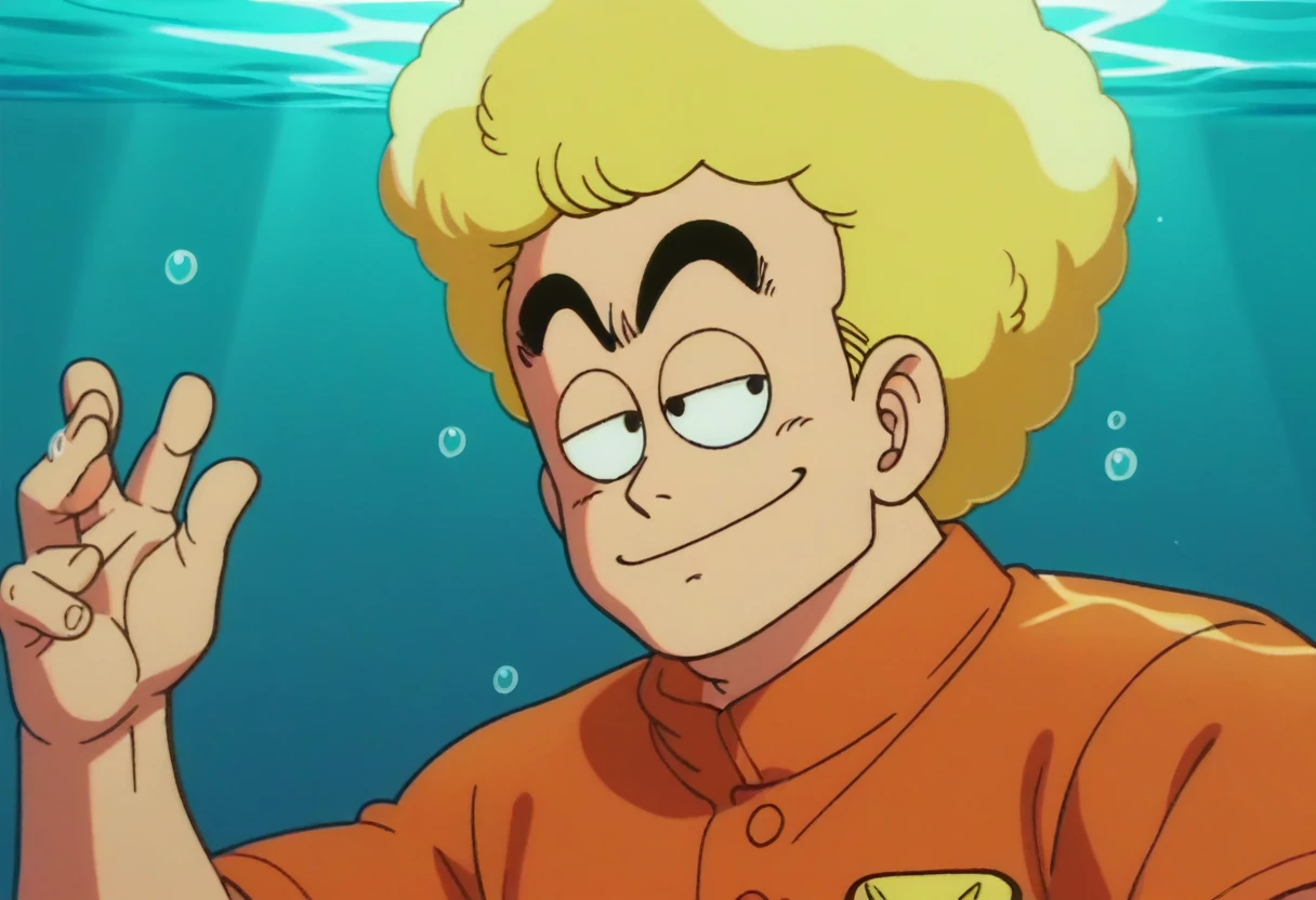 anime screencap,drgbls1, solo, Spongebob,male,score_9, score_8_up, score_7_up, score_6_up.underwater, upper body,smile,
