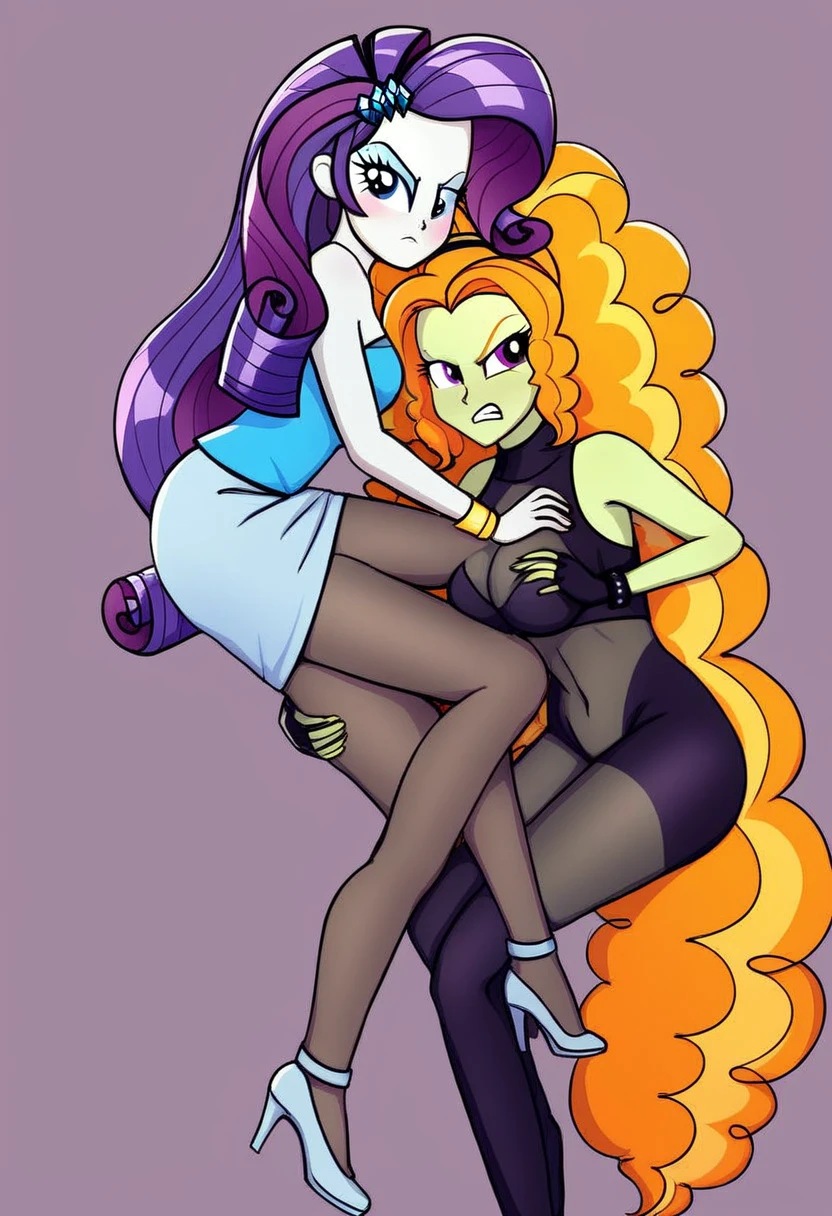 Eqg adagio angry kiss  rarity bodystocking 