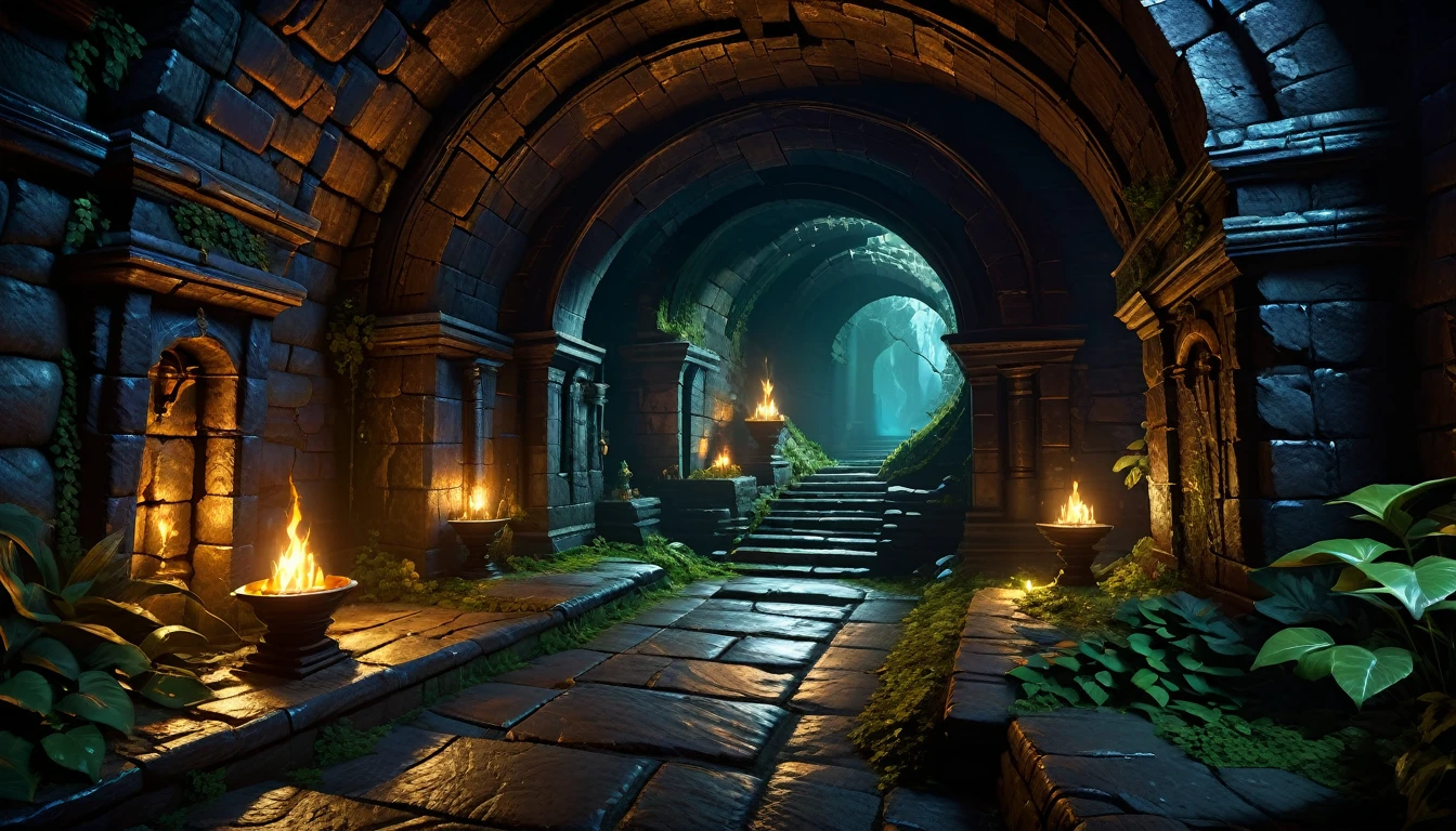 (by Greg Rutkowski: 1.2, dark fantasy), (extremely detailed CG unity 8k wallpaper, masterpiece, best quality, ultra-detailed, HDR:1.2), ((goblin liar, small tunnel, interior, isolated tunnel, dark tunnel ruin: 1.5, from final dungeon and dragons)), dark interior: 1.5, dark colors, dark atmosphere, extremely detailed, intricate, delicate, serene fantasy, dimed lighting, 8k, high quality