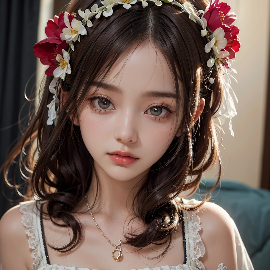 (high quality,masterpiece,4k,8k),cute young girl,long hair,close up face
