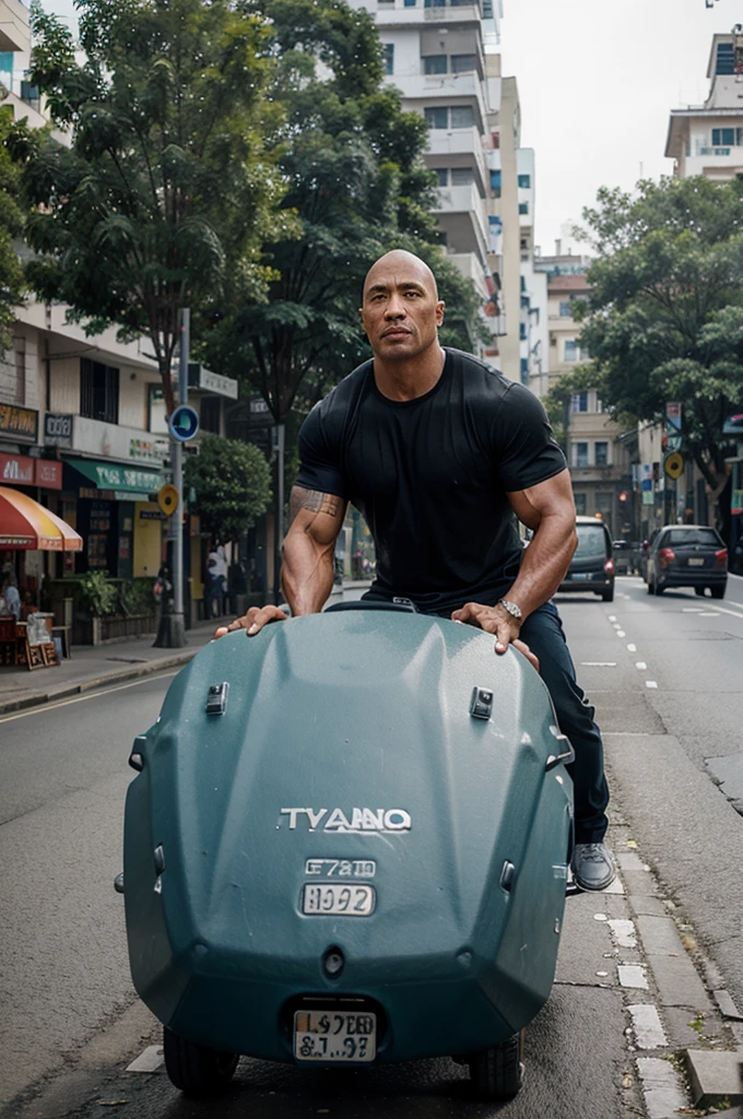 The rock naik becak