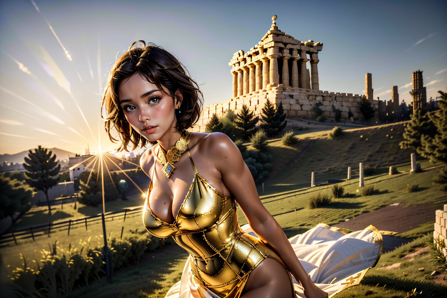 (masterpiece:1.4), (various angle:1.4), (best quality, highres:1.9), full body, (Natalie Imbruglia:1.4), (dynamic various pose:1.4), (greek goddess clothes:1.3), (horny:1.45), (magical night:1.3), (bitchy and naughty:1.4), (large lips done over:1.45) (eyes half-open:1.25), ((big redone breasts:1.5)), (photorealistic:1.4), (intricate and beautiful:1.2), (detailed light), (highres textures), , soft light passing through hair, (sharp), exposure blend, (bokeh), (hdr:1.4), (cinematic:1.2), ( girl), (younger), beautiful face, (Temple of Artemis scenery background:1.35)